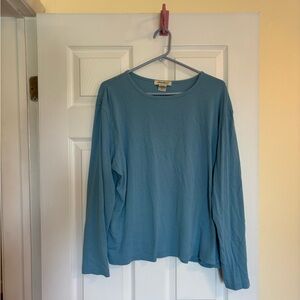 Eddie Bauer Blue Cotton Top